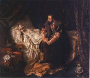 Jozef Simmler Barbararadziwill death 19th century oil painting artist